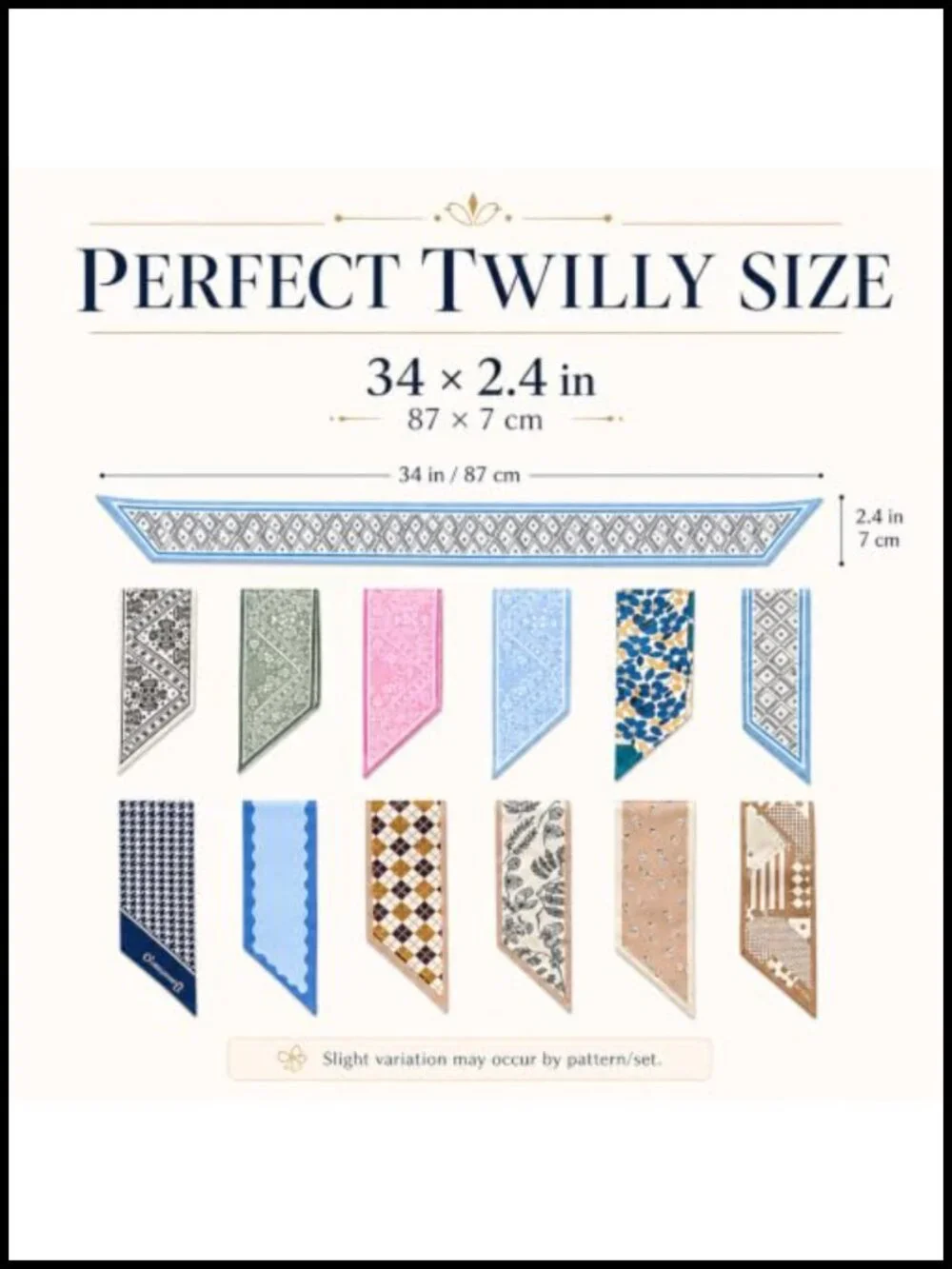 24 Pcs Multifunctional Silk-Like Fashion Scarves for Women, Neck Scarf, Hair